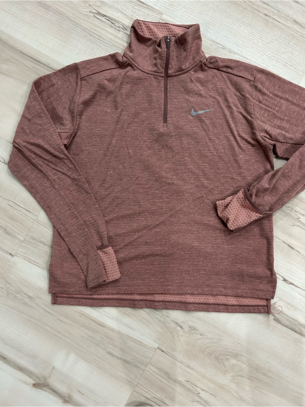 Nike Women’s Rust Heather Quarter-Zip Pullover